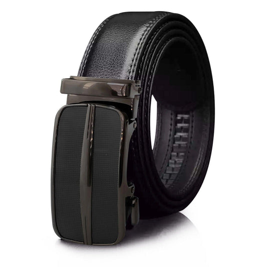Leather Ratchet Belt Adjustable Buckle