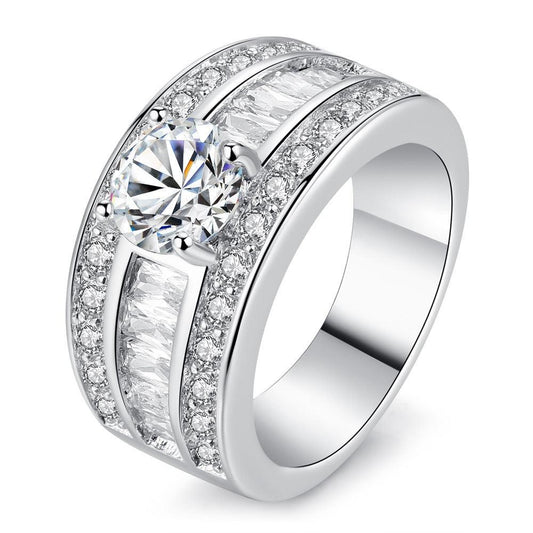 Zircon Claw Heart Arrow Ring.
