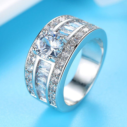 Zircon Claw Heart Arrow Adjustable fashion jewellery ring Vintage Party Jewelry for Girls